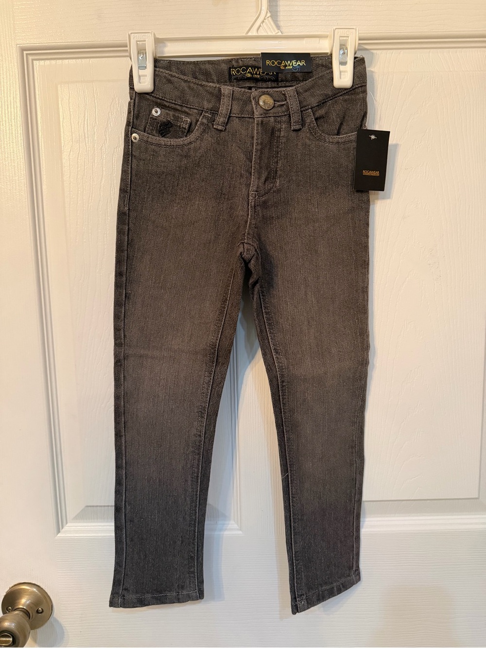Rocawear Charcoal Gray Slim Kids Jeans
